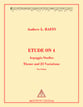 Etude on 4 Guitar and Fretted sheet music cover